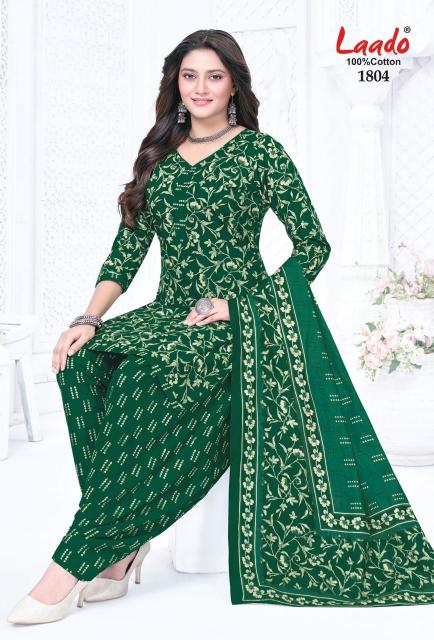 Laado nadiya patiyala vol 18 ikkat cotton dress material wholesale